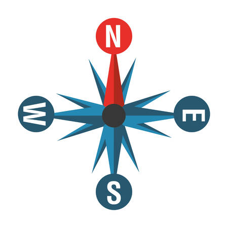 compass guide device isolated icon vector illustration designのイラスト素材