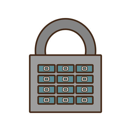 security padlock isolated icon vector illustration designのイラスト素材