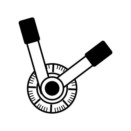 handle safe box isolated icon vector illustration designのイラスト素材