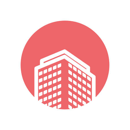 real estate building isolated icon vector illustration designのイラスト素材