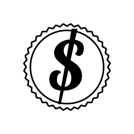 price tag isolated icon vector illustration designのイラスト素材