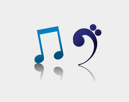 Music notes sound art icon vector illustration graphic designのイラスト素材