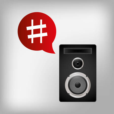 Speaker music sound icon vector illustration graphic designのイラスト素材