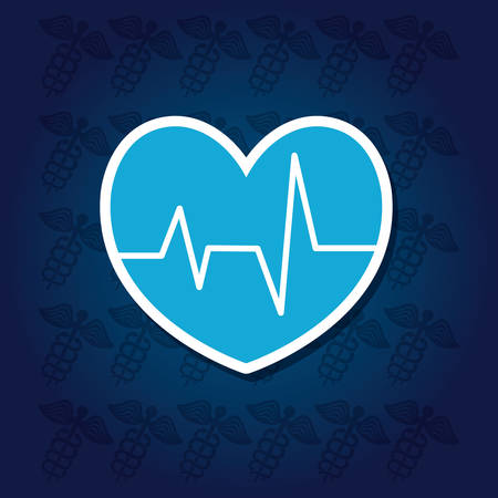 Heart medical cardiology icon vector illustration graphic designのイラスト素材