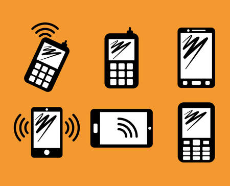 Smartphone mobile technology icon vector illustration graphic designのイラスト素材