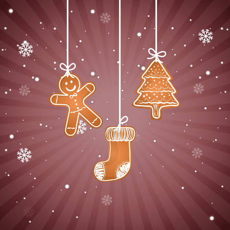 Merry christmas card icon vector illustration graphic designのイラスト素材