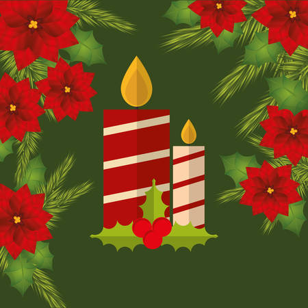 Merry christmas card icon vector illustration graphic designのイラスト素材