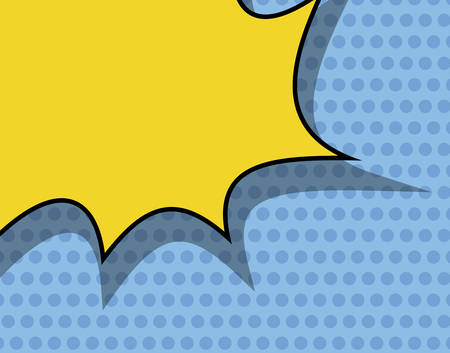 Bubble icon. Retro pop art comic and communication theme. Colorful design. Pointed background. Vector illustrationのイラスト素材