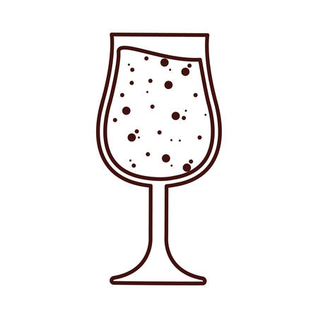 Beer glass icon. Pub alcohol bar brewery and drink theme. Isolated design. Vector illustrationのイラスト素材