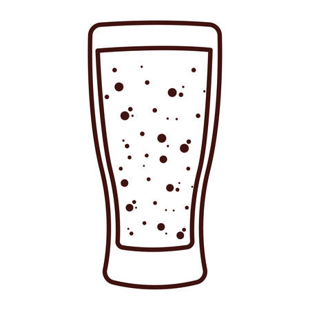 Beer glass icon. Pub alcohol bar brewery and drink theme. Isolated design. Vector illustrationのイラスト素材