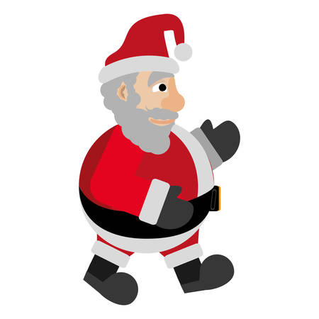 santa claus christmas character icon vector illustration designのイラスト素材