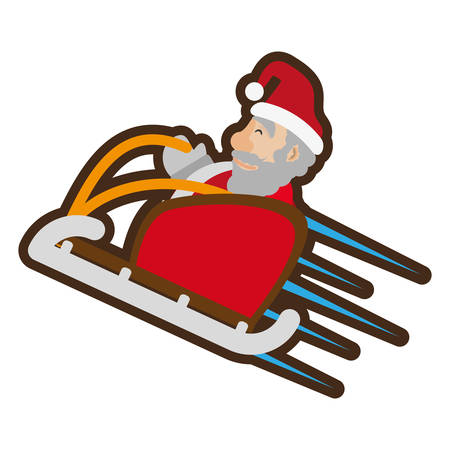 santa claus christmas character icon vector illustration designのイラスト素材
