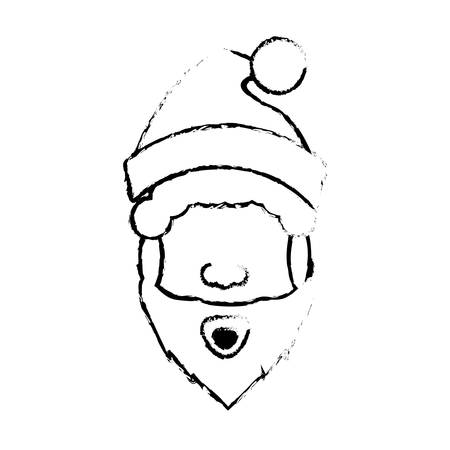 santa claus christmas character icon vector illustration designのイラスト素材