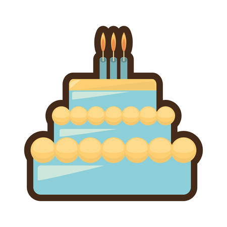 sweet cake delicious isolated icon vector illustration designのイラスト素材