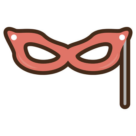 mask party isolated icon vector illustration designのイラスト素材