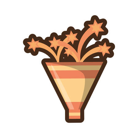 fireworks party isolated icon vector illustration designのイラスト素材