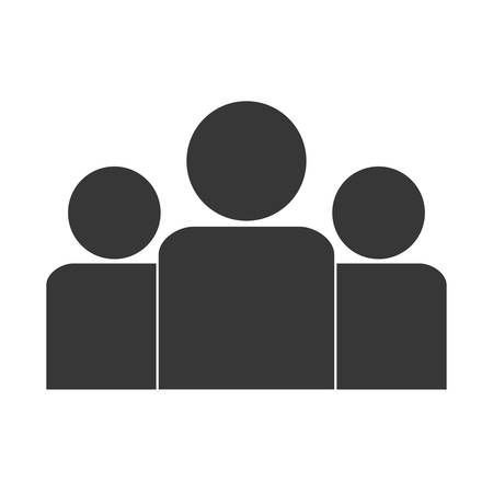Avatar people icon. Social media communication connection and internet theme. Isolated design. Vector illustrationのイラスト素材