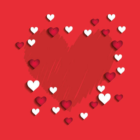Heart love icon vector illustration graphic designのイラスト素材