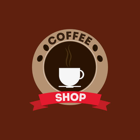 Coffee delicious drink icon vector illustration graphic designのイラスト素材