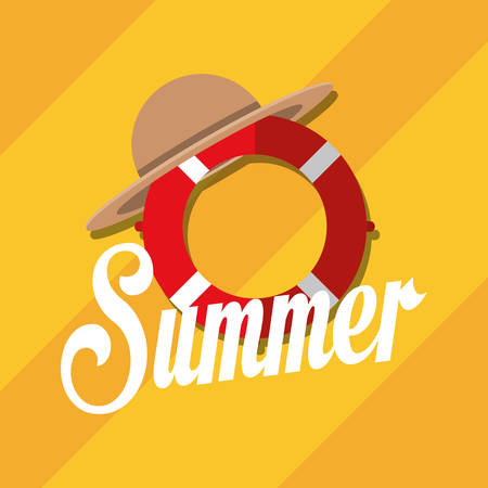 summer vacation travel icon vector illustration graphic designのイラスト素材