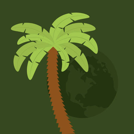 palms tree beach icon vector illustration graphic designのイラスト素材