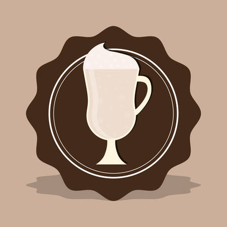 delicous milkshake cup icon vector illustration graphic designのイラスト素材