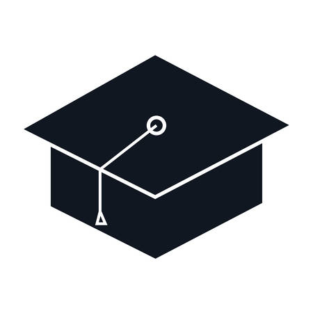 graduation student hat icon vector illustration graphic designのイラスト素材