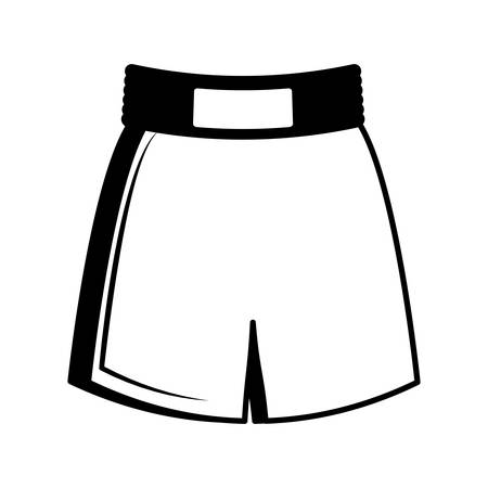 boxing short clothes isolated icon vector illustration designのイラスト素材