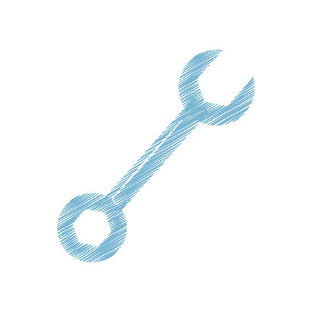wrench tool isolated icon vector illustration designのイラスト素材