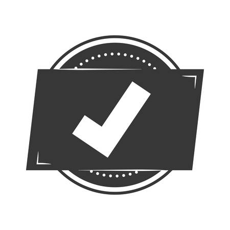 Seal of guarantee with approval symbol vector illustration designのイラスト素材