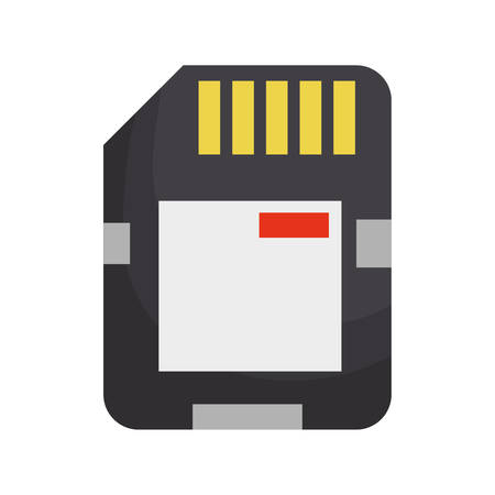Microsd flash memory icon vector illustration graphic designのイラスト素材