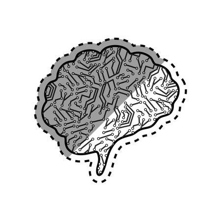 Human brain mind icon vector illustration graphic designのイラスト素材