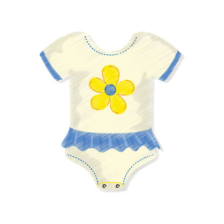 Baby suit clothes icon vector illustration graphic designのイラスト素材