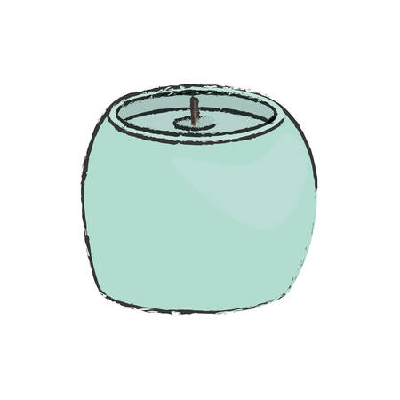 decorative candle spa icon vector illustration graphic designのイラスト素材