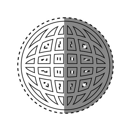 Global sphere symbol icon vector illustration graphic designのイラスト素材