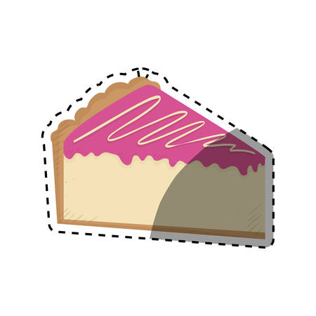 delicious Cake dessert icon vector illustration graphic designのイラスト素材