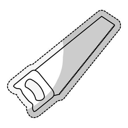saw icon over white background. repairs tools design. vector illustrationのイラスト素材