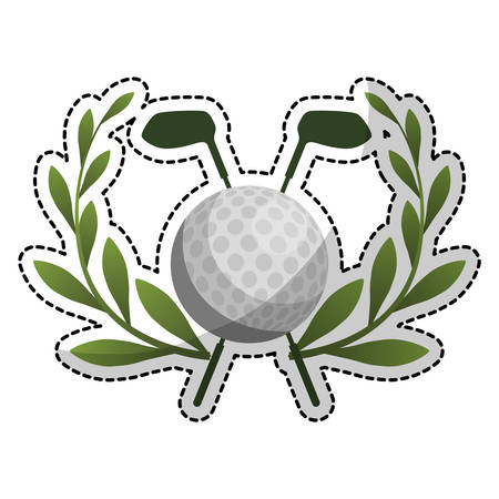 golf emblem icon image vector illustration designのイラスト素材