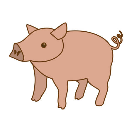cow icon. farm animals concept. colorful design. vector illustrationのイラスト素材