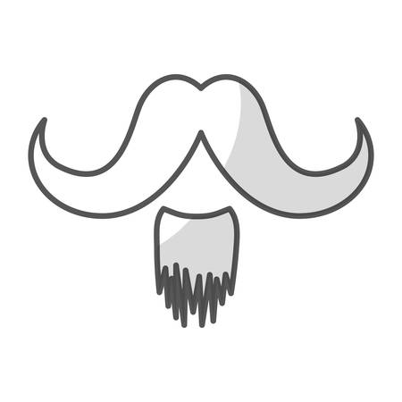 vintage style mustache icon image vector illustration designのイラスト素材