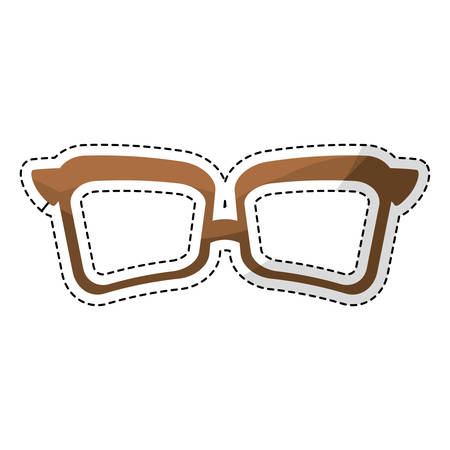 glasses vintage frameicon image vector illustration designのイラスト素材
