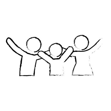 traditional family icon image vector illustration designのイラスト素材