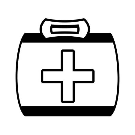 outline kit first aid cross emergency medical vector illustration eps 10のイラスト素材