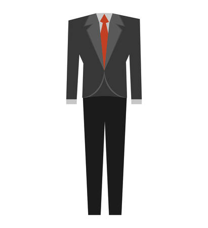suit elegant male isolated icon vector illustration designのイラスト素材
