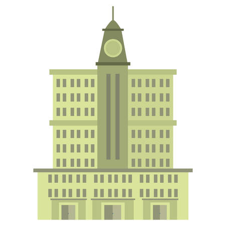 big building style icon vector illustration designのイラスト素材