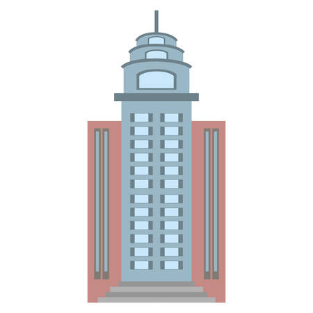 big building style icon vector illustration designのイラスト素材