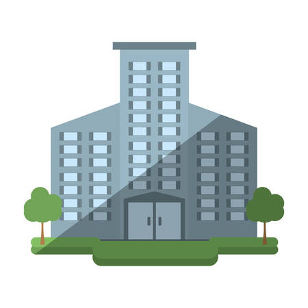 big building style icon vector illustration designのイラスト素材