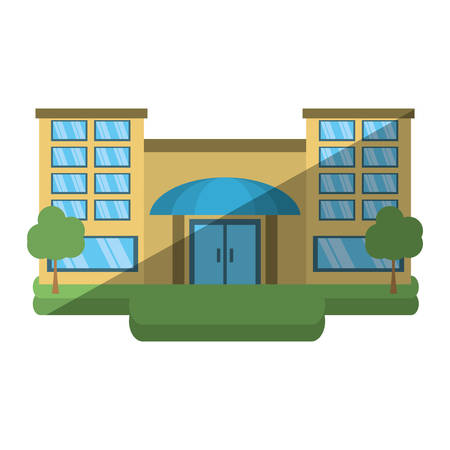 big building style icon vector illustration designのイラスト素材