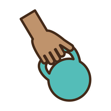 weight lifting gym accesory icon vector illustration designのイラスト素材