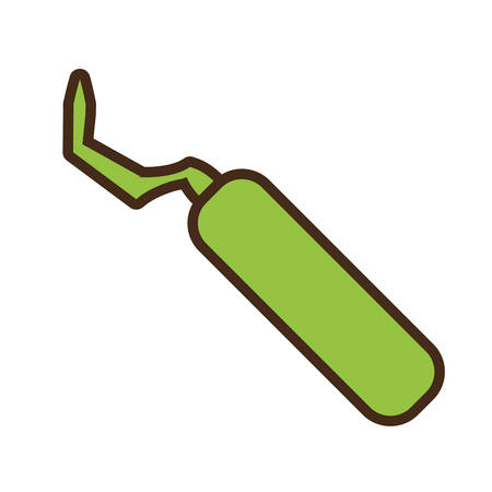 dentist tool isolated icon vector illustration designのイラスト素材